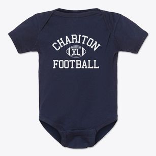 Chariton High School Classic Football Baby Onesie