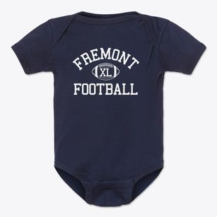 Fremont Community School Classic Football Baby Onesie