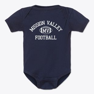Mission Valley High School Classic Football Baby Onesie