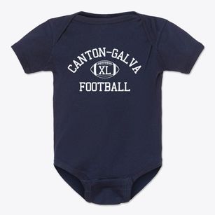 Canton-galva High School Classic Football Baby Onesie