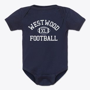 Westwood High School Classic Football Baby Onesie