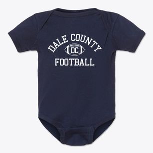 Dale County Christian School Classic Football Baby Onesie