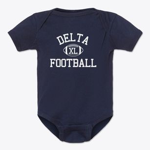 Delta High School Classic Football Baby Onesie