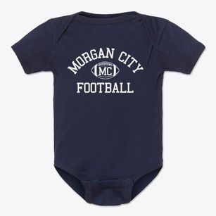 Morgan City High School Classic Football Baby Onesie