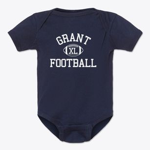 Grant High School Classic Football Baby Onesie