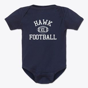 Hawk Primary School Classic Football Baby Onesie