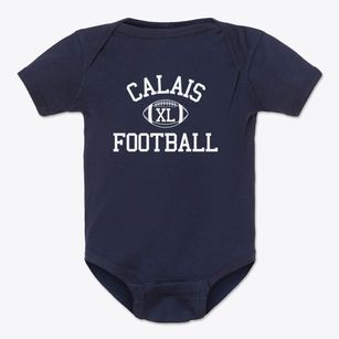 Calais High School Classic Football Baby Onesie