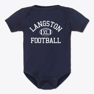 Langston Aerospace/environmental Studies Classic Football Baby Onesie