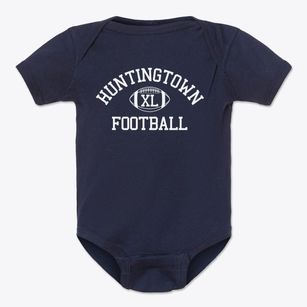 Huntingtown High School Classic Football Baby Onesie