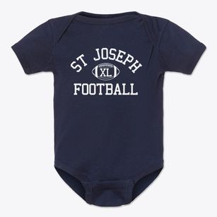 St Joseph Parish Classic Football Baby Onesie