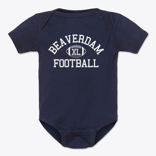 Beaverdam Christian School Classic Football Baby Onesie