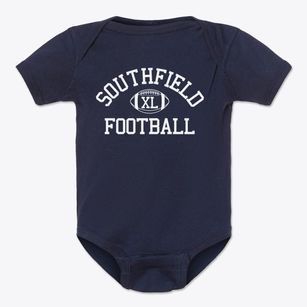 Southfield High School Classic Football Baby Onesie