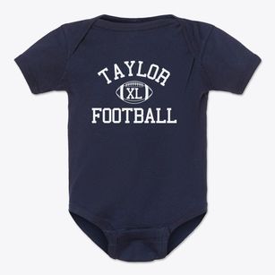 Taylor High School Classic Football Baby Onesie