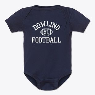 Dowling Urban Environmental Learning Classic Football Baby Onesie