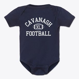 Cavanagh Early Childhood Center Classic Football Baby Onesie