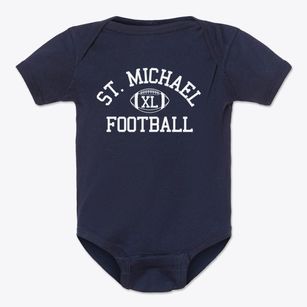 Saint Michael Parish School Classic Football Baby Onesie