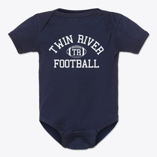 Twin River School Classic Football Baby Onesie