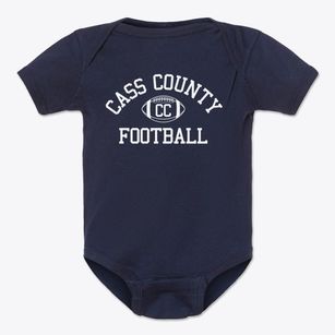 Cass County Central Classic Football Baby Onesie
