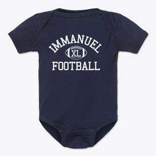 Immanuel Lutheran School Classic Football Baby Onesie