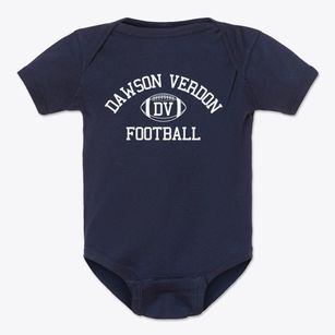 Dawson Verdon Consolidated School Classic Football Baby Onesie