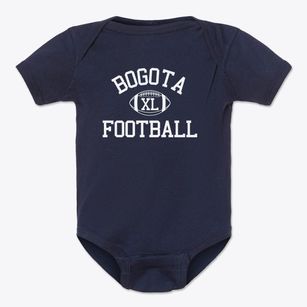 Bogota High School Classic Football Baby Onesie