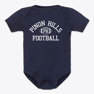 Pinon Hills Christian School Classic Football Baby Onesie