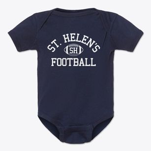 Saint Helen's School Classic Football Baby Onesie
