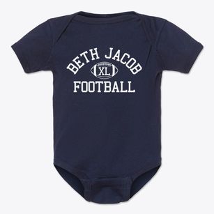 Beth Jacob Of Boro Park School Classic Football Baby Onesie