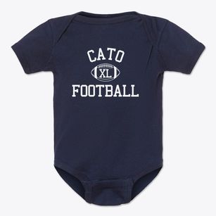 Cato Middle College High School Classic Football Baby Onesie