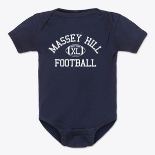 Massey Hill Classical High School Classic Football Baby Onesie