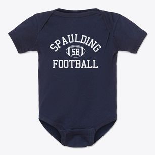 C C Spaulding Biospere Magnet School Classic Football Baby Onesie