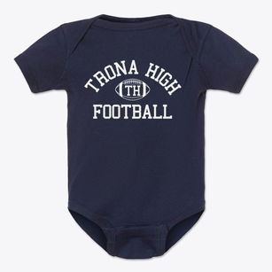 Trona High Classic Football Baby Onesie