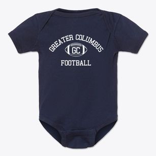 Greater Columbus Christian School Classic Football Baby Onesie