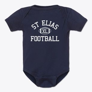 St Elias Parish Classic Football Baby Onesie