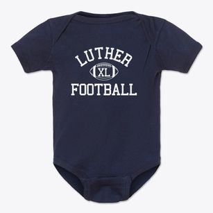 Luther Memorial School Classic Football Baby Onesie