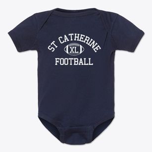 St Catherine Parish Classic Football Baby Onesie