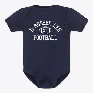 D Russel Lee Career Center Classic Football Baby Onesie