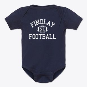 Findlay High School Classic Football Baby Onesie