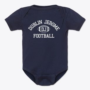 Dublin Jerome High School Classic Football Baby Onesie