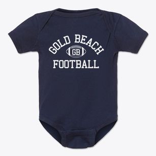 Gold Beach High School Classic Football Baby Onesie