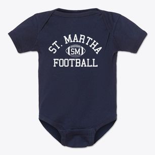 Saint Martha School Classic Football Baby Onesie