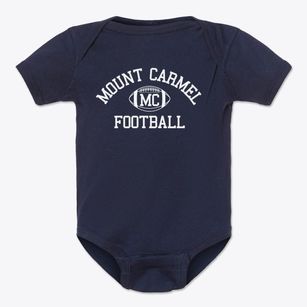 Mount Carmel Area High Classic Football Baby Onesie