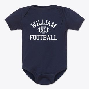 William J Underwood School Classic Football Baby Onesie