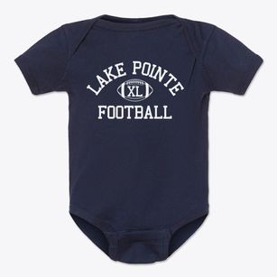 Lake Pointe Academy Classic Football Baby Onesie