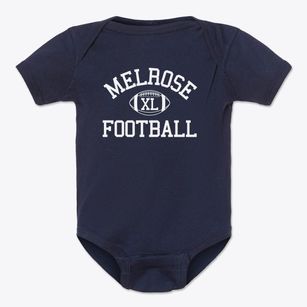 Melrose High School Classic Football Baby Onesie