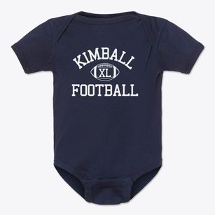 Kimball High School Classic Football Baby Onesie