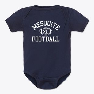 Mesquite High School Classic Football Baby Onesie