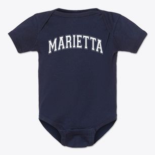 Marietta Elementary School Varsity Arch Baby Onesie