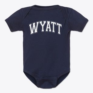 Wyatt Elementary Varsity Arch Baby Onesie