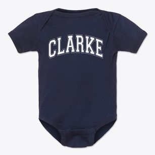 Clarke Elementary School Varsity Arch Baby Onesie